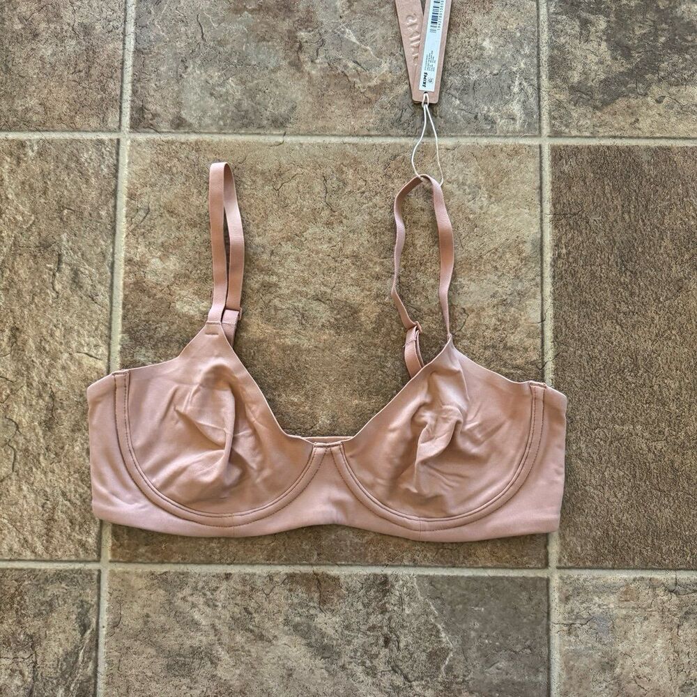 Skims Fits Everybody Unlined Demi Bra Ochre Size 34C